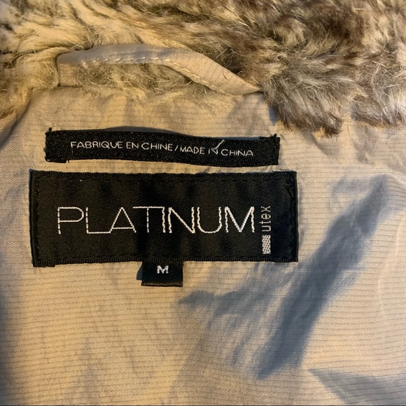 Platinum women’s light weight coat, size medium, Beige color - Picture 12 of 13